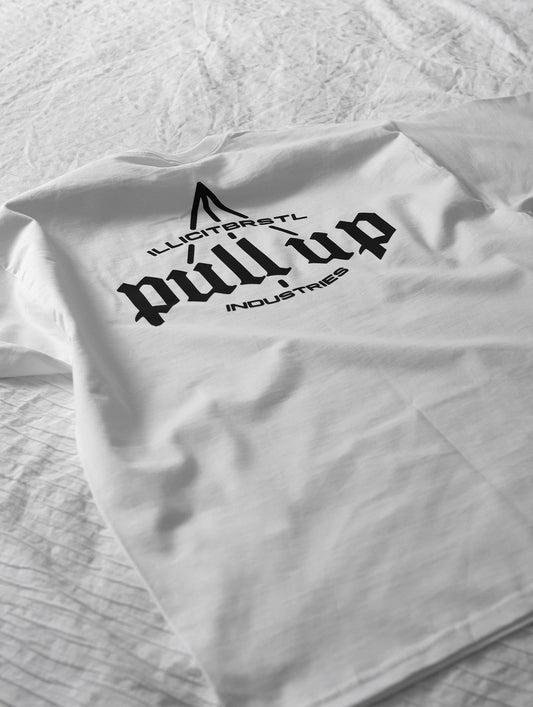 PULL UP tee (white)